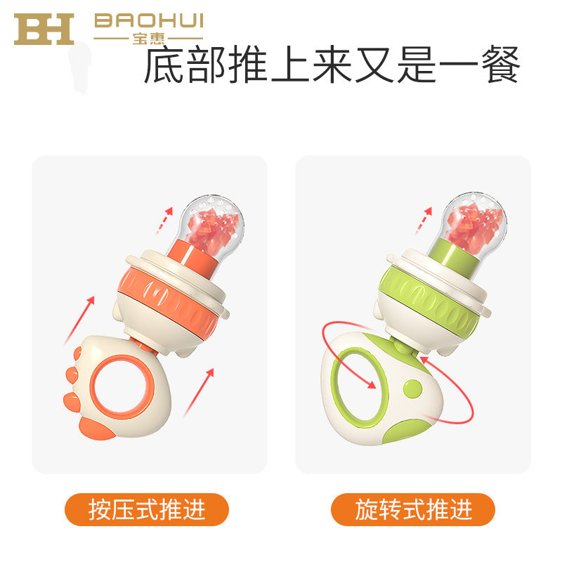 New arrival baby juice fruit food supplement teether fruit and vegetable bite bag baby molar stick food supplement tool handy gadget