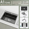 Nojo sink large single slot double slot modified single slot thickened sus304 stainless steel kitchen sink on the table middle and lower