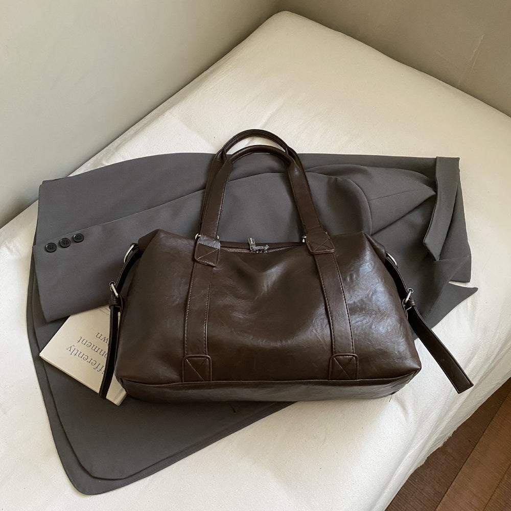 2025 fall/winter new korean style casual tote bag, minimalist large capacity crossbody bag, niche handbag for women