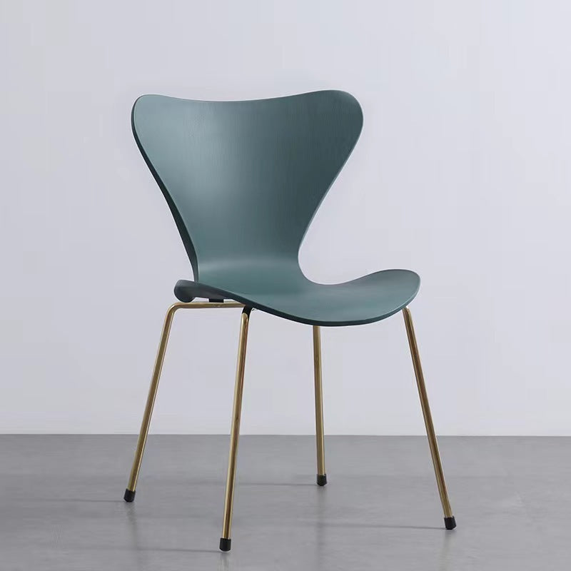 Backrest chair Modern simple casual ins Internet celebrity streamlined negotiation restaurant desk chair Home hotel dining chair