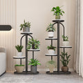 Accessible luxury multi-layer floor-standing flower shelf indoor living room storage rack iron art succulent flower rack balcony plant flower pot rack