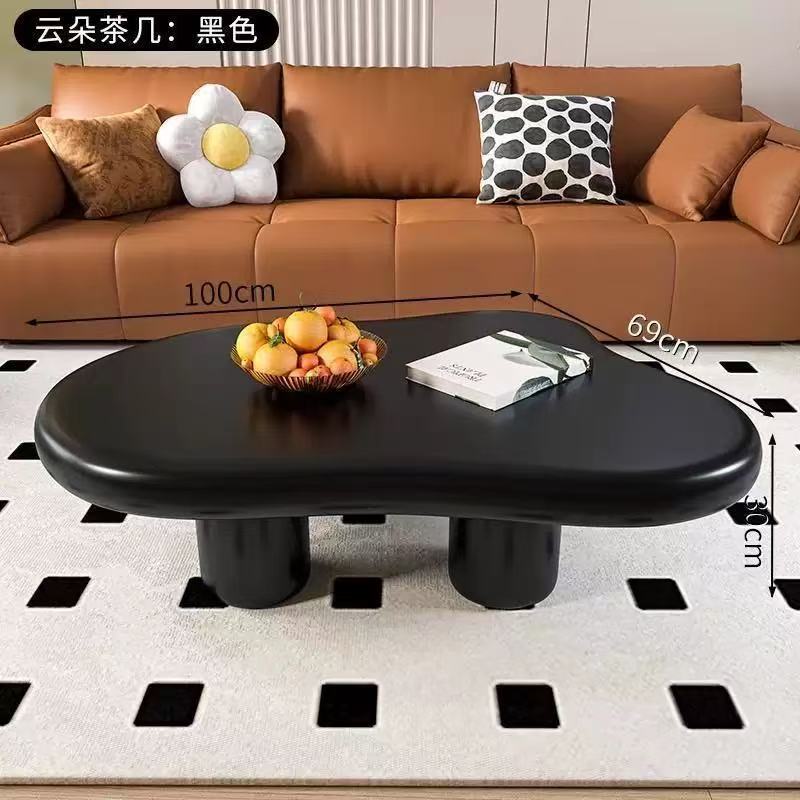 Cloud coffee table cream style scandinavianshape small tea table living room for homepopular small apartment modern casual coffee table