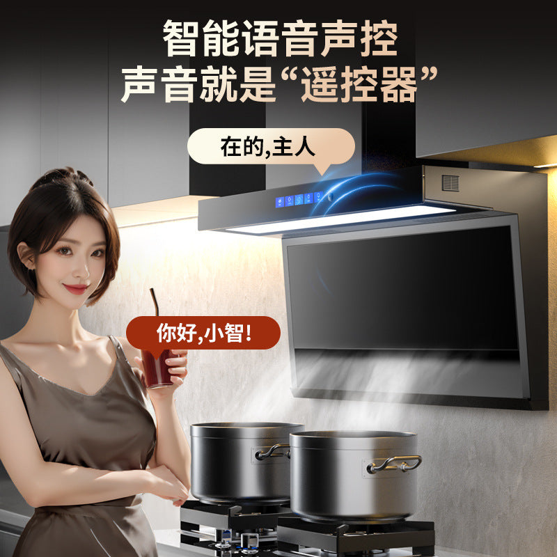 Wholesale xinfei range hood for home kitchen large suction top side double suction wall-mounted small 7-shaped range hood