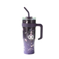 New arrival cross-border business stainless steel portable cup high-looking cartoon large capacity 316 straw with handle thermos cup