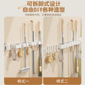 Suction cup mop holder hook punch-free bathroom wall-mounted mop clip broom storage rack rag storage fixed rack
