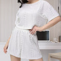 Summer new european and american style cross-border hot selling women's loungewear comfortable loose short sleeve shorts pajama set