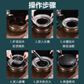 Manufacturer japanese stainless steel round barbecue grill outdoor smokeless detachable carbon fire barbecue grill suit for cooking tea around the stove