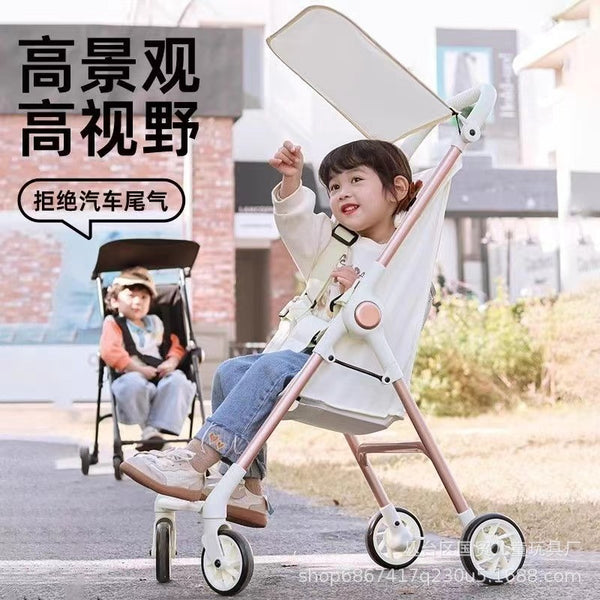Pocket car Lightweight foldable four-wheeled trolley Station wagon Baby walking artifact Baby stroller