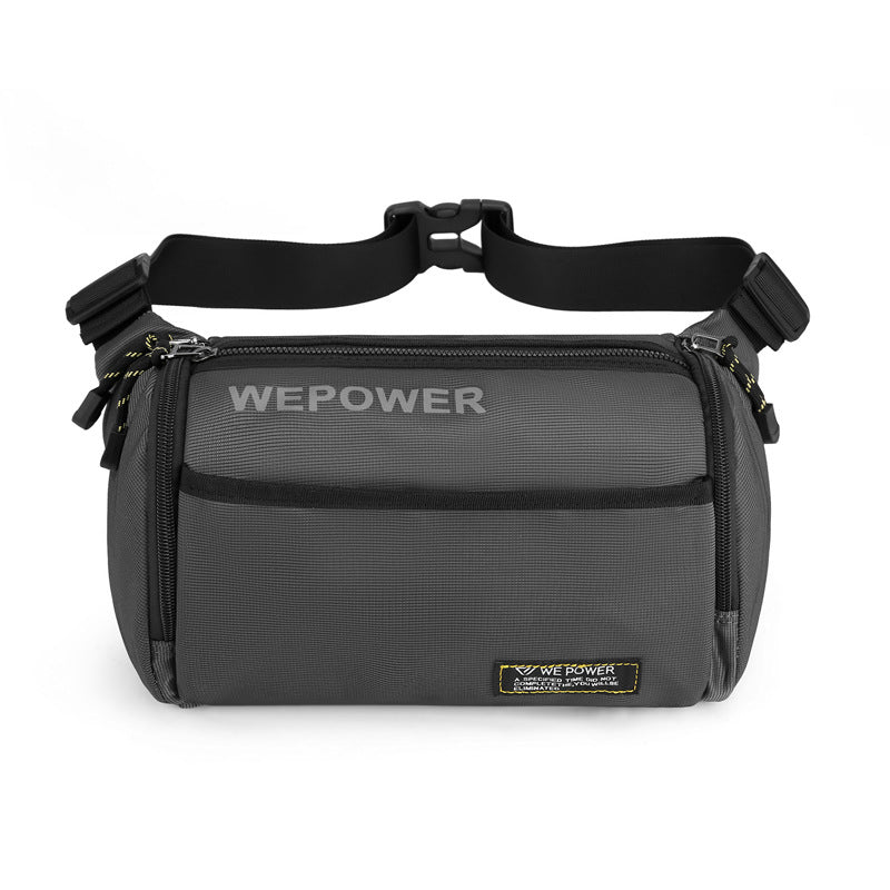 Cross-border new trendy men's breast bag large-capacity shoulder bag anti-splashing messenger bag casual outdoor sports fanny pack