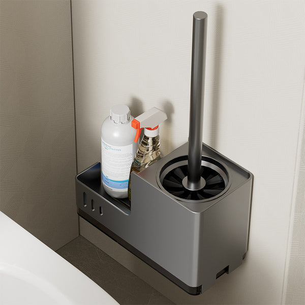 Toilet brush rack household no dead ends no punching wall hanging toilet toilet brush toilet cleaning set