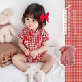 Infant summer bodysuit newborn short-sleeve romper chinese style cheongsam ultra-thin crawling suit ethnic style