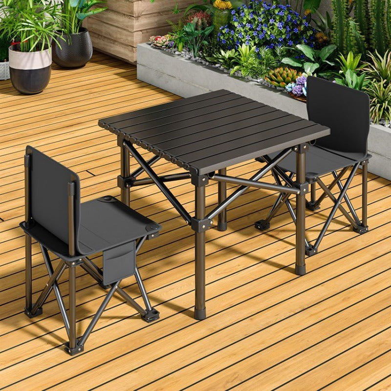 Outdoor folding folding table full set of portable chair storage bag camping folding chair table and chair set 1