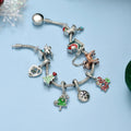 Wholesale christmas bracelets: european and american cross-border jewelry, trendy and unique "ins" style fashion, enamel-coated metallic christmas tree bracelets for women