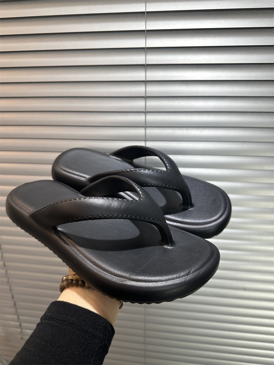 Eva flip-flops women's summer 2026 new french style flat bottom outdoor summer sandals beach wear fashion