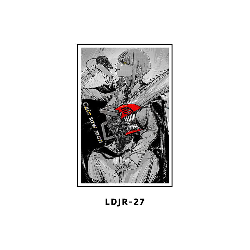 Chainsaw Man Decorative Painting Dianji Hayakawa Autumn Chainsaw Man Poster Hanging Painting E-sports Room Bedroom Anime Second Dimensional Mural