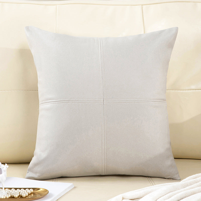 No-wash technical cloth sofa pillow casual modern office waist cushion pure colorpatchwork pillow bedside cushion dropshipping