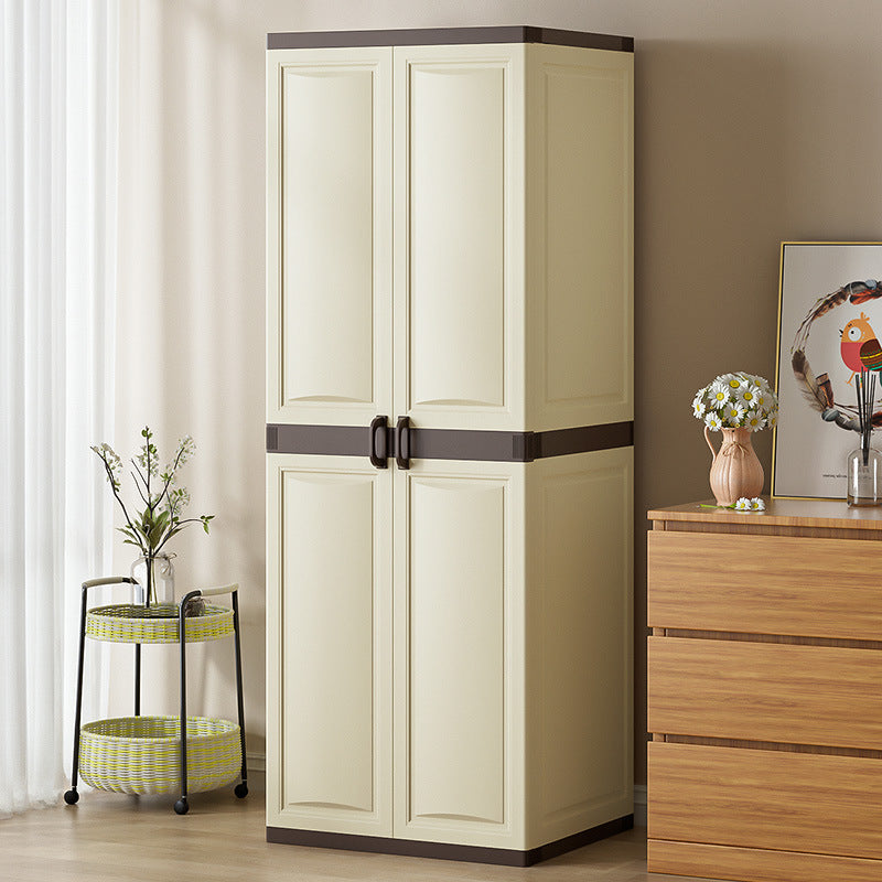 Double-door wardrobe for kids and adults, simple thickened for home storage cabinet, hanging wardrobe, storage cabinet, baby wardrobe