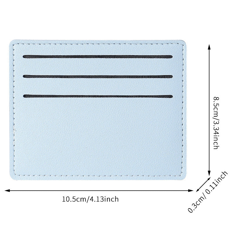 Small card bag for women, small and ultra-thin mini card clip, bus bank card cover for men, one piece portable anti-degaussing card bag.