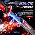 Tiktok viral spark lightsaber with light & spray - interstellar spark battle blade - novelty & unique kids' toy