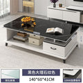 140cm-black marble+drawer+glass