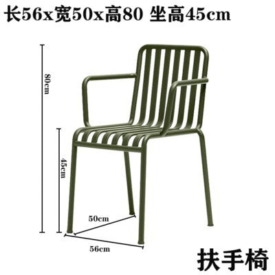 Outdoor casual table and chair set - minimalist patio balcony furniture - wrought iron outdoor table and chair set combination
