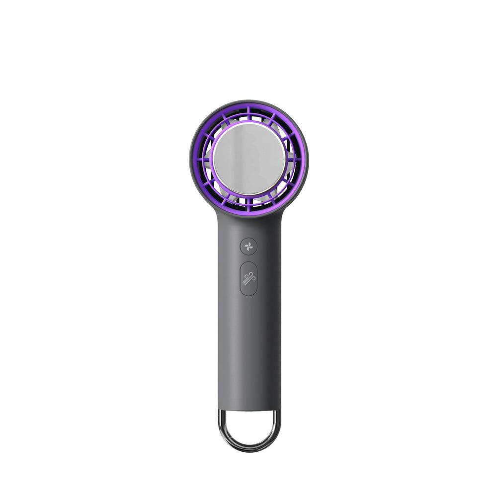 2024 handheld cooling fan hiking buckle vertical turbine usb rechargeable cold compress mini cool rechargeable