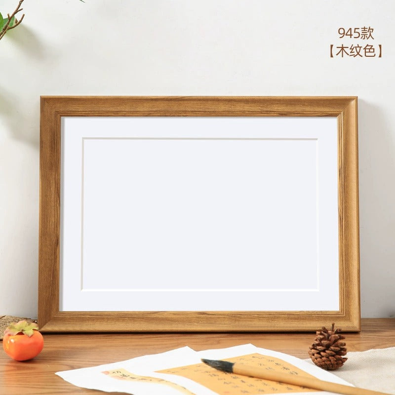 Photo frame empty frame A3a4 desktop table setting calligraphy and painting calligraphy picture frame mounted four 4K open 8 puzzle outer frame wall hanging DIY