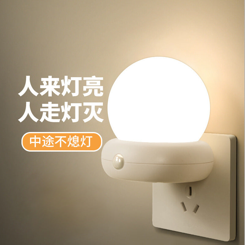 Plug-in motion sensor light - smart home hallway light, elderly night light, automatic night charging night light