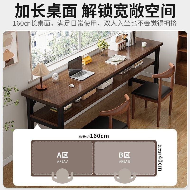 Computer desk desktop home office desk student desk study desk wall-mounted long table simple rental house table