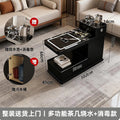 Movable sofa side table, smart water boiling and tea making, with wireless charging, bluetooth audio, all solid wood side table, enlarged water bucket