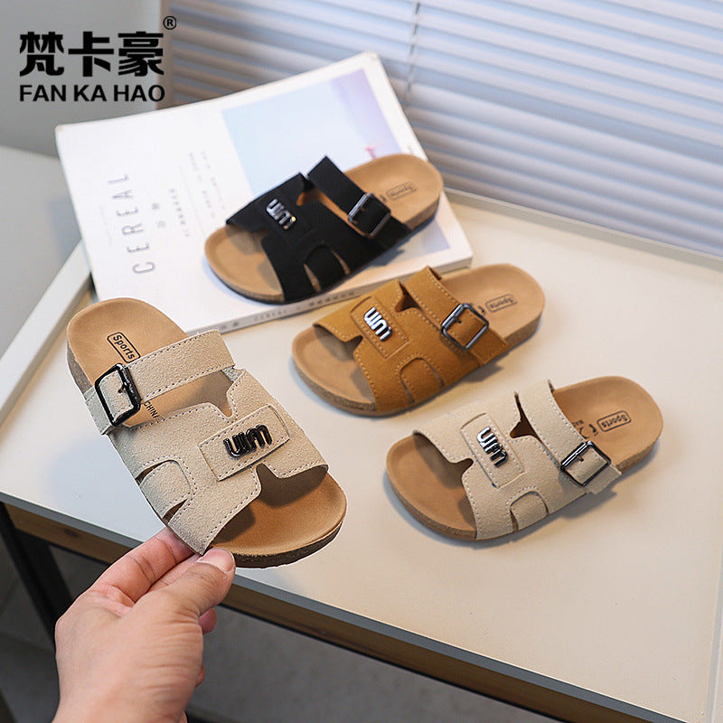 Birkenstock boys' cork sandals - new summer collection: open-toe kids' shoes, indoor/outdoor sandals, big & tall children's flip-flops