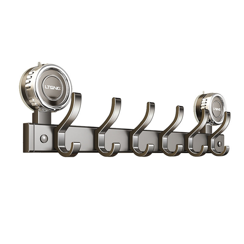Strong suction cup, hanging hanger behind the door, hook, household non-punching wall rack, entering the door and porch, clothes storage rack