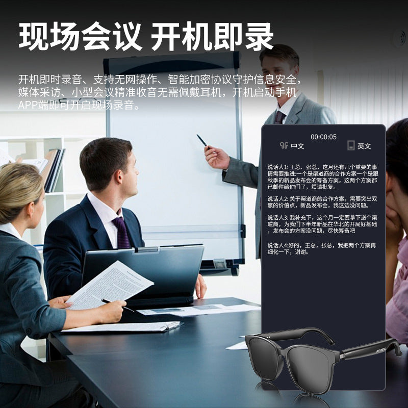 Hyundai hy-c8 smart ai translation glasses headset simultaneous interpretation 144 languages real-time conference