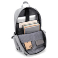 casual backpack, men's business commute laptop backpack, trendy travel student backpack with logo