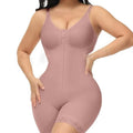 European and american plus size shapewear bodysuit - full coverage, zipper crotch, tummy control, butt lift, slimming corset