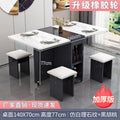 Imitation white with black 1.4m [rubber wheel + soft bag 4 stools] fully enclosed table legs