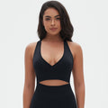 New arrival cross-border fashion seamless pure color cross sexy back sports intimates running fitness yoga wear bra for women