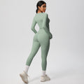 new arrival: tight-fitting long sleeve yoga set - high-waisted butt-lifting yoga pants for outdoor running and fitness