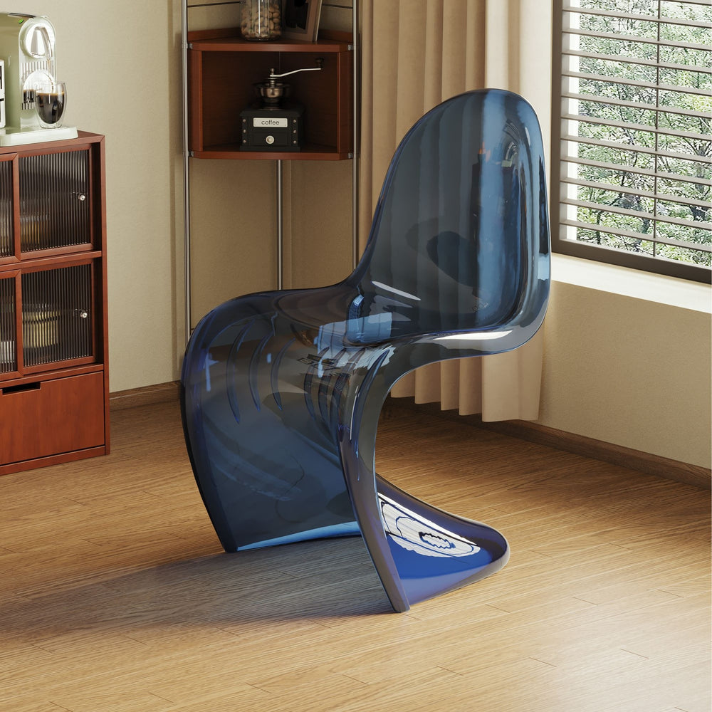 Simple modern for homethickened dining chair scandinavian stackable plastic back chair designer popular makeup chair