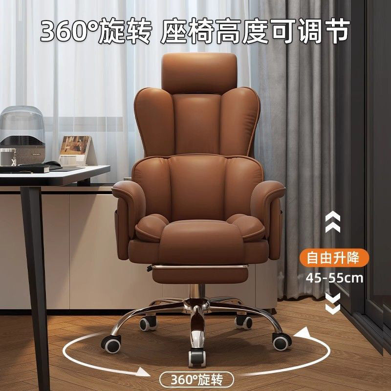Gaming sofa chair - home use, reclining, comfortable, ergonomic, swivel backrest, dorm room, live streaming, study, with headrest
