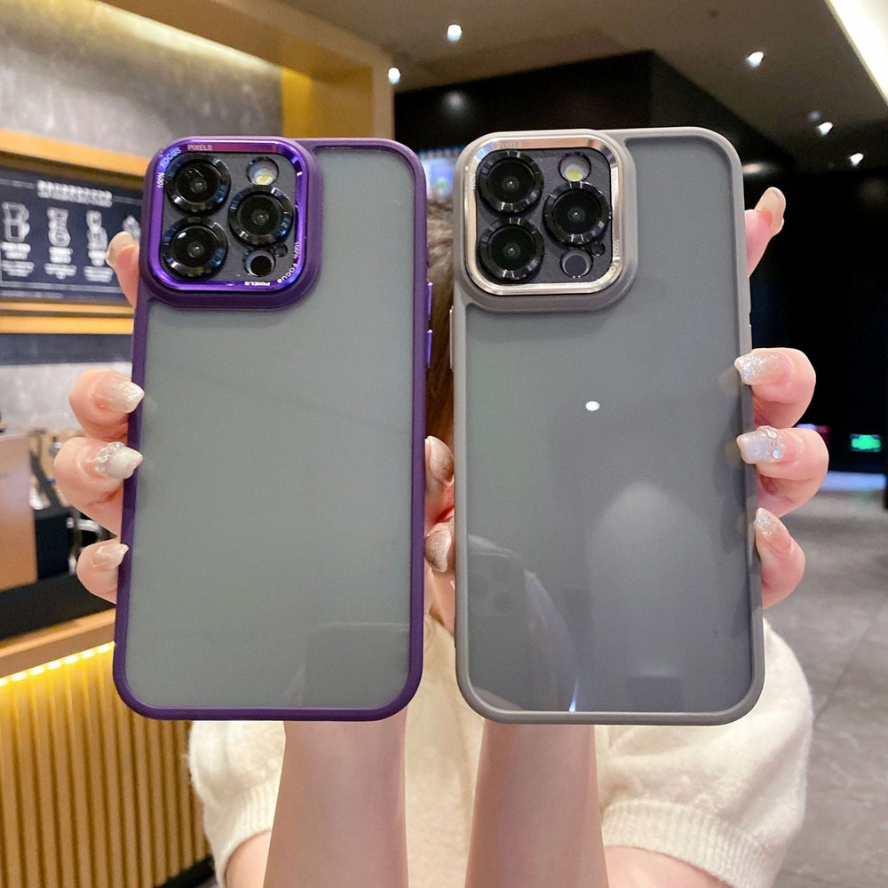 New iphone 16 armor case with eagle eye design, colorful border, transparent protective cover for iphone 14 and 13 pro