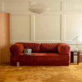 Maillard retro style corduroy living room small apartment medieval foldable lazy fabric sofa bed combination