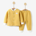 Baby heattechsuitfall and winterpure cotton male baby autumn clothing female baby intimatesspring & fallthickenedcardigan autumn clothes and autumn pants