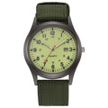New canvas watch for men - casual, stylish, gift-worthy, military-inspired, with date display - perfect for students and sports - quartz movement