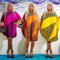 C6693 cross-border   fashion women's printed color block pullover long sleeve mini dress