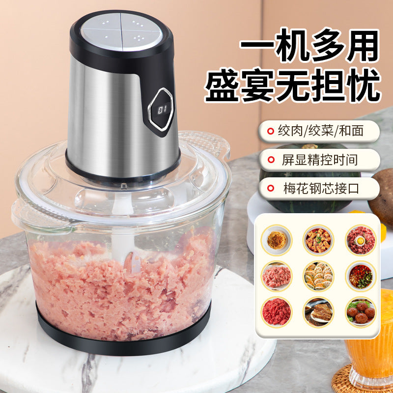 For homelarge capacity meat grinder small multifunctional fully automatic electric food processor meat grinder vegetable and noodle food machine