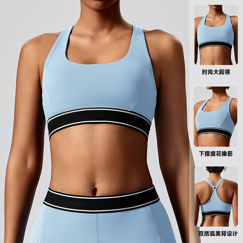 European and american cross-border dance running sports bra women's outdoor sports vest style fitness yoga top bra