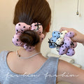 K-style girl sweet heart cotton-filled hair tie kidsbows ring girl ball headband hair rope large intestine ring