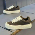 Men's 2026 new summer breathable casual skate shoes - unique design, chunky sole, height increasing, non-slip, wear-resistant, trendy black sneakers