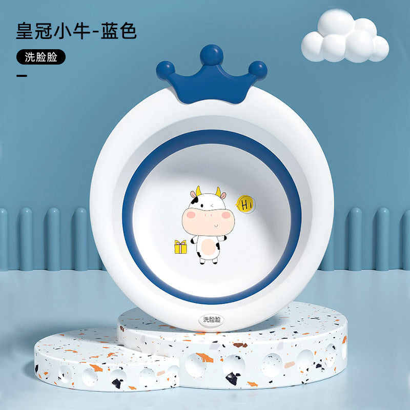 Thickened kids foldable washbasin baby washbasin for home baby foot wash pp basin kids wash basin